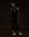 ONYX ACID BLACK RHINESTONE DENIM