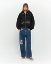 Swarovski Logo Cropped Zip-Up