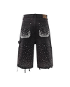 Redial 20k Diamond Shorts in Washed Black