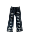 ONYX ACID BLACK RHINESTONE DENIM