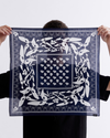 KALEIDOSCOPE OF BUTTERFLIES BANDANA - NAVY