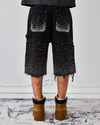 Redial 20k Diamond Shorts in Washed Black