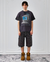 Redial 20k Diamond Shorts in Washed Black