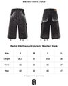Redial 20k Diamond Shorts in Washed Black